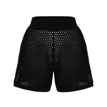 Helana Black Shorts