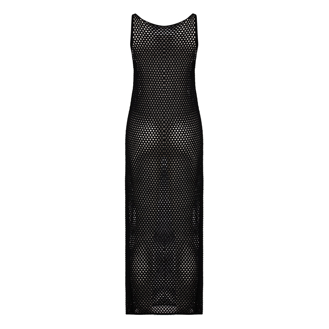 Amelia Fishnet Textured Dress