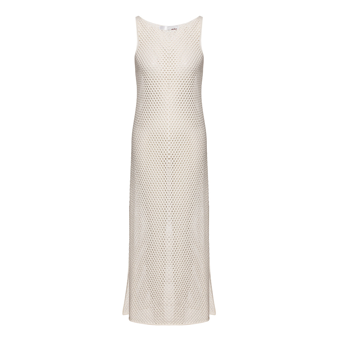 Amelia Fishnet Textured Dress