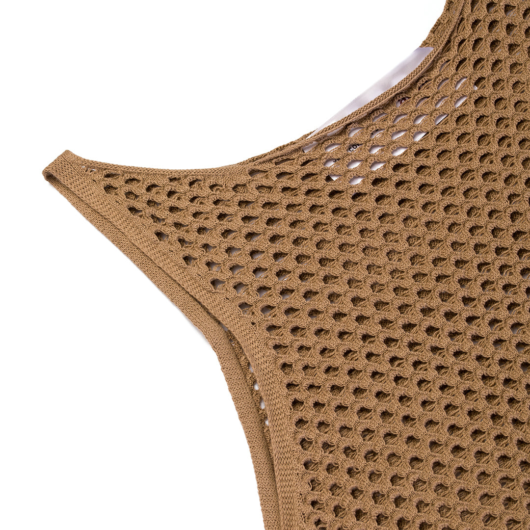 Amelia Fishnet Textured Dress